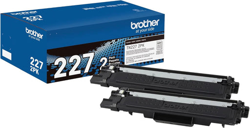 Brother TN227 High Yield Black Toner Cartridges, 2 Pack