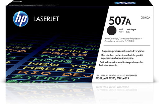 HP 507A Black Original LaserJet Toner Cartridge (CE400A)