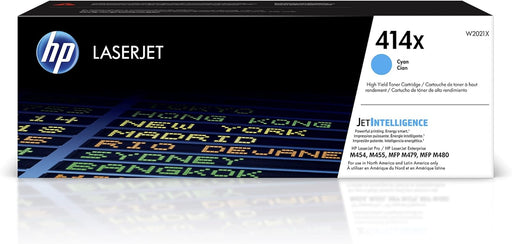HP 414X (W2021X) High Yield Cyan Original LaserJet Toner Cartridge