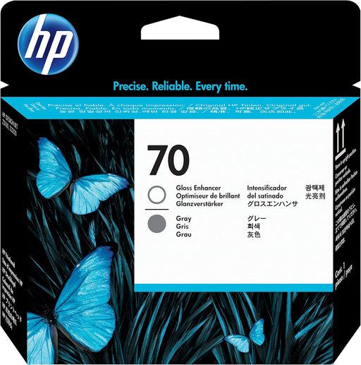 HP 70 Gloss Enhancer & Gray DesignJet Printhead (C9410A)