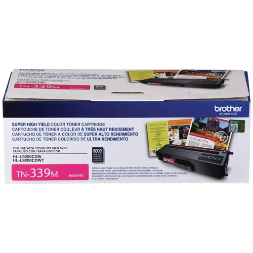 Brother TN339 Super High Yield Toner Cartridge, Magenta