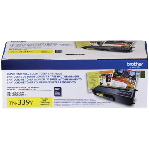 Brother TN339 Super High Yield Toner Cartridge, Yellow