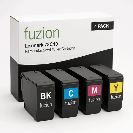 Lexmark 78C10 Compatible Toner Cartridge Combo BK/C/M/Y