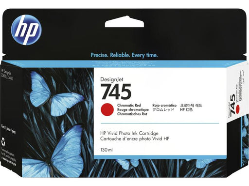 HP 745 (F9K00A) 130mL Chromatic Red Original Ink Cartridge