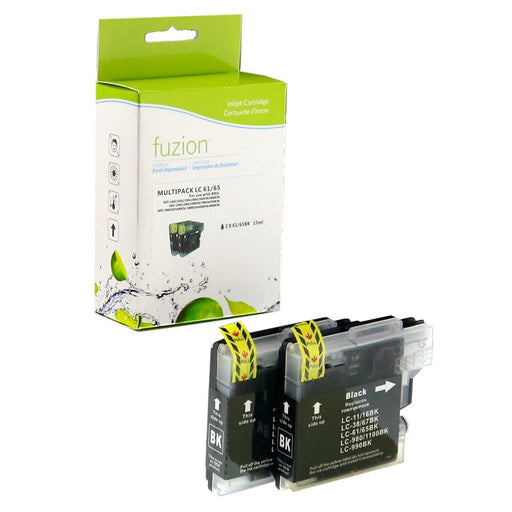 Brother LC612PKS Compatible Inkjets - 2/Black
