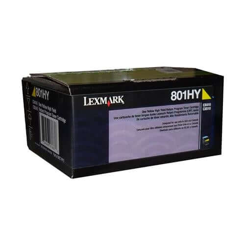 Lexmark 80C1HY0 LEXMARK 801HY CX410/510 YELLOW HIGH YIELD RETURN PRO – Compatible Printer Supply – Get Toner Canada