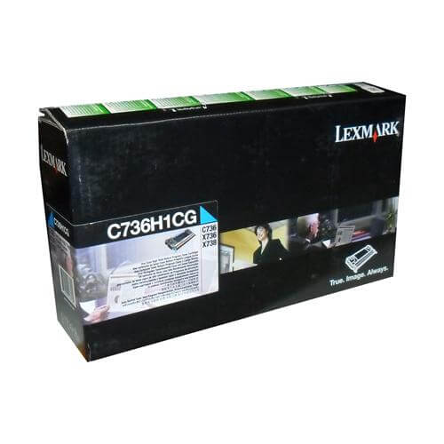 Lexmark C736H1CG LEXMARK CYAN HIGH YIELD RETURN PROGRAM TONER – Compatible Printer Supply – Get Toner Canada