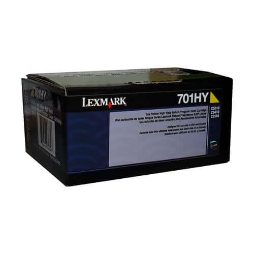Lexmark 70C1HY0 LEXMARK 701HY YELLOW HIGH YIELD RETURN PROGRAM TONER – Compatible Printer Supply – Get Toner Canada