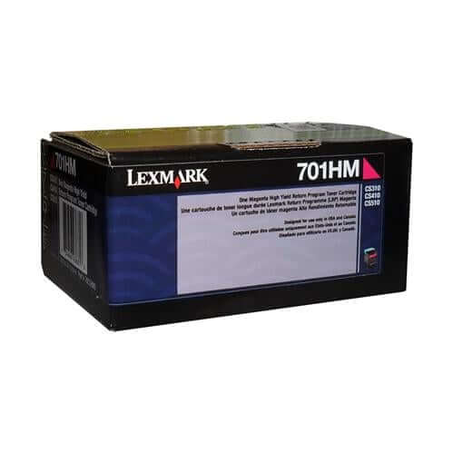 Lexmark 70C1HM0 LEXMARK 701HM MAGENTA HIGH YIELD RETURN PROGRAM TONE – Compatible Printer Supply – Get Toner Canada