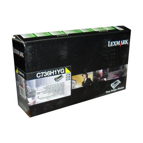 Lexmark C736H1YG C736/X736/X738 YELLOW HIGH YIELD RETURN PROGRAM TON – Compatible Printer Supply – Get Toner Canada