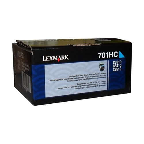 Lexmark 70C1HC0 LEXMARK 701HC CYAN HIGH YIELD RETURN PROGRAM TONER C – Compatible Printer Supply – Get Toner Canada