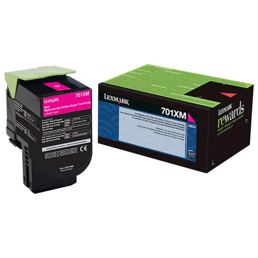 Lexmark 701XM Magenta Return Program Toner Cartridge, Extra High Yield (70C1XM0) – Compatible Printer Supply – Get Toner Canada