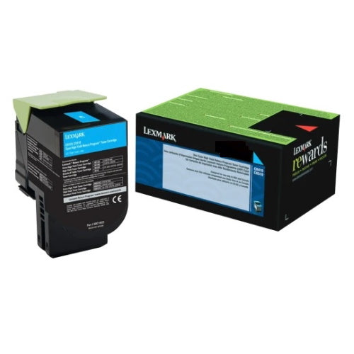 Lexmark 801SC Cyan Return Program Toner Cartridge (80C1SC0) – Compatible Printer Supply – Get Toner Canada