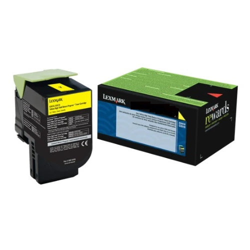 Lexmark 80C1SY0 LEXMARK 801SY CX3/4/510 YELLOW STANDARD YIELD RETURN – Compatible Printer Supply – Get Toner Canada
