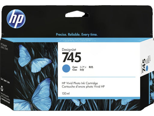 HP 745 (F9J97A) 130mL Cyan Original Ink Cartridge