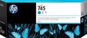 HP 745 (F9K03A) 300mL Cyan Original Ink Cartridge