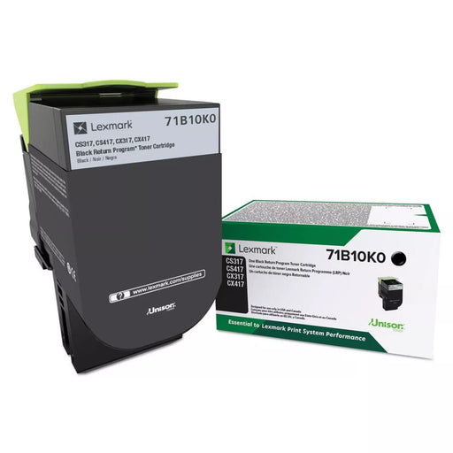 Lexmark 71B10K0 LEXMARK CS/X317/417/517 BLACK RET PROGRAM TONER 3K – Compatible Printer Supply – Get Toner Canada