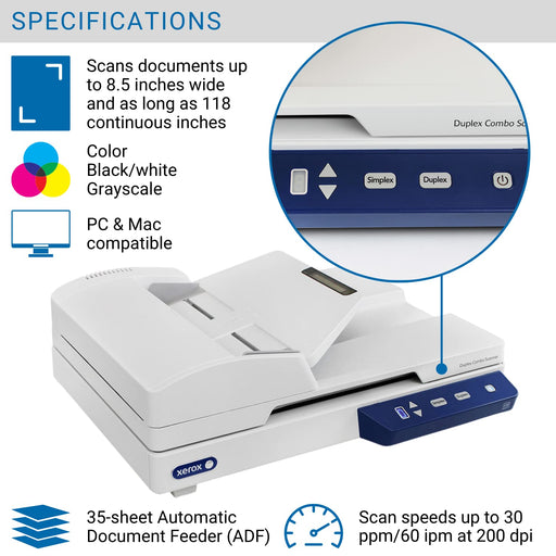 Xerox Duplex Combo Scanner