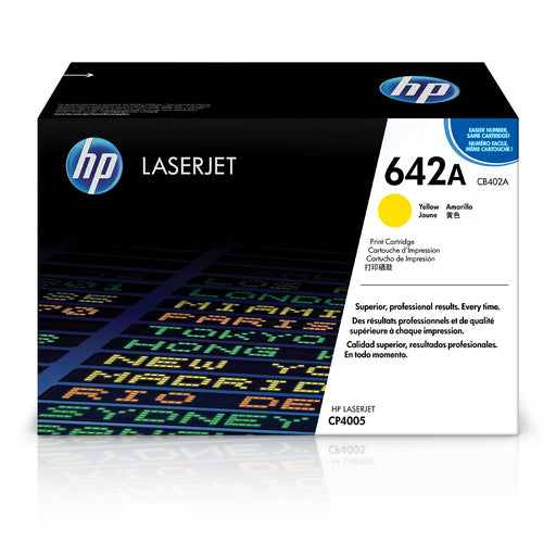 HP 642A (CB402A) Yellow Original LaserJet Toner Cartridge – Compatible Printer Supply – Get Toner Canada