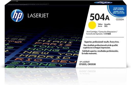 HP 504A (CE252A) Yellow Original LaserJet Toner Cartridge – Compatible Printer Supply – Get Toner Canada