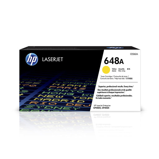 HP 648A (CE262A) Yellow Original LaserJet Toner Cartridge – Compatible Printer Supply – Get Toner Canada