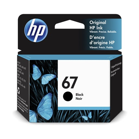 HP 3YM56AN#140 HP 67 Black Original Ink Cartridge HP 67 Black O – Compatible Printer Supply – Get Toner Canada