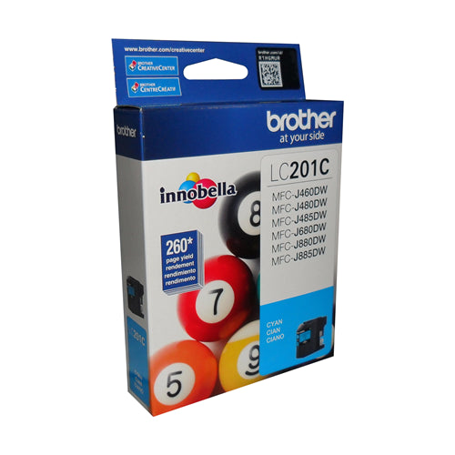 Brother LC201CS CYAN INK FOR MFCJ4320DW/MFCJ4420DW/MFCJ4620DW/MFC – Compatible Printer Supply – Get Toner Canada