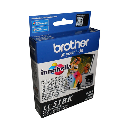 Brother LC51BKS DCP130C/MFC240C BLACK – Compatible Printer Supply – Get Toner Canada