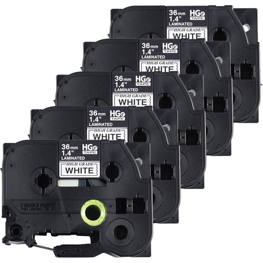 HGE2515PK  HIGH GRADE LAMINATED TAPES 24MM-BLACK ON WHITE