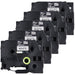 HGE2515PK  HIGH GRADE LAMINATED TAPES 24MM-BLACK ON WHITE
