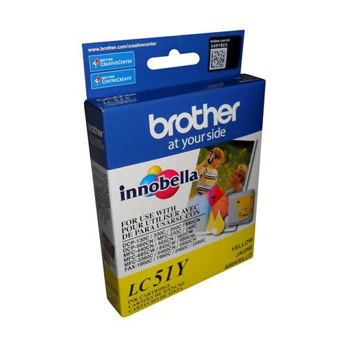 Brother LC51YS DCP130C/MFC240C YELLOW – Compatible Printer Supply – Get Toner Canada