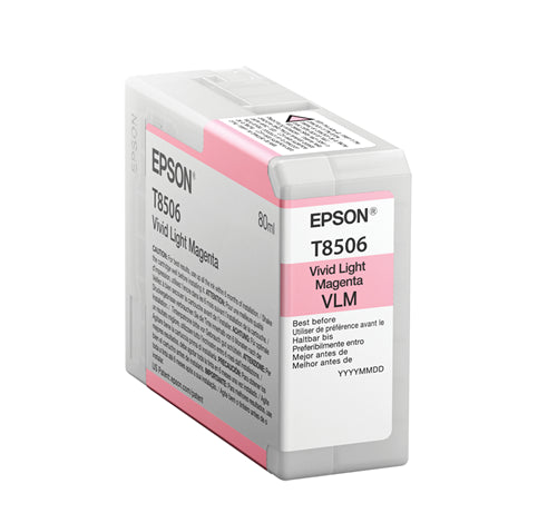Epson T850600 EPSON ULTRACHROME HD VIVID LIGHT MAGENTA INK 80ML/SU – Compatible Printer Supply – Get Toner Canada