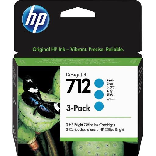 HP 712 Cyan Ink Cartridge 3-Pack – Compatible Printer Supply – Get Toner Canada