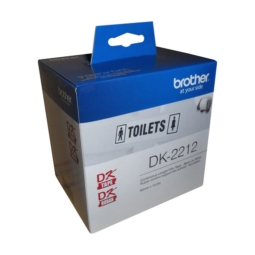Black on White Continuous Length Film Tape 1.1 in x 50 ft (29 mm x 15.2 m)