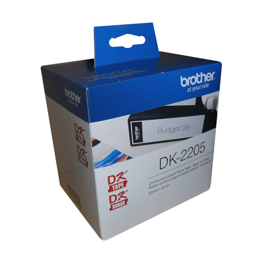 Black/Clear Continuous Length Film Label 2.4 in x 50 ft (62 mm x 15.2 m)