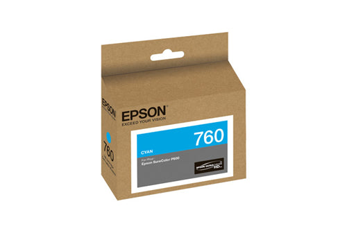 Epson T760220 EPSON ULTRACHROME HD CYAN INK 26ML, SURECOLOR P600 – Compatible Printer Supply – Get Toner Canada