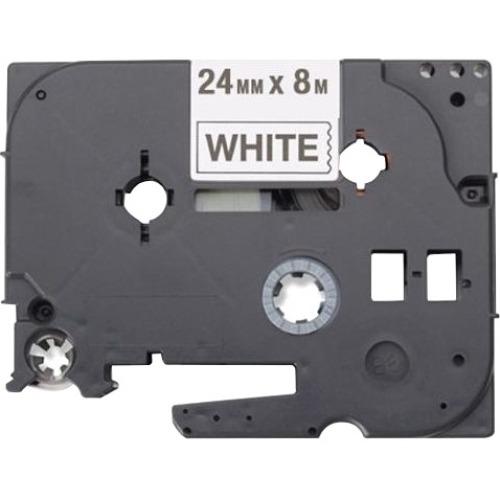 HGE2415PK  HIGH GRADE LAMINATED TAPES 18MM-BLACK ON WHITE