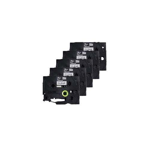 TZe135 (TZ135) PTOUCH TAPE 12MM WHITE ON CLEAR