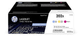 HP 202X Cyan/Magenta/Yellow High Yield LaserJet Toner Cartridges - 3 Pack – Compatible Printer Supply – Get Toner Canada