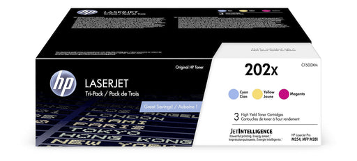 HP 202X Cyan/Magenta/Yellow High Yield LaserJet Toner Cartridges - 3 Pack – Compatible Printer Supply – Get Toner Canada