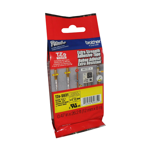 Extra Strength Adhesive tape 24 mm x 8 m Black/White