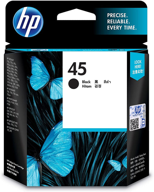 HP 45A (51645A#140) Black Original InkJet Catridge