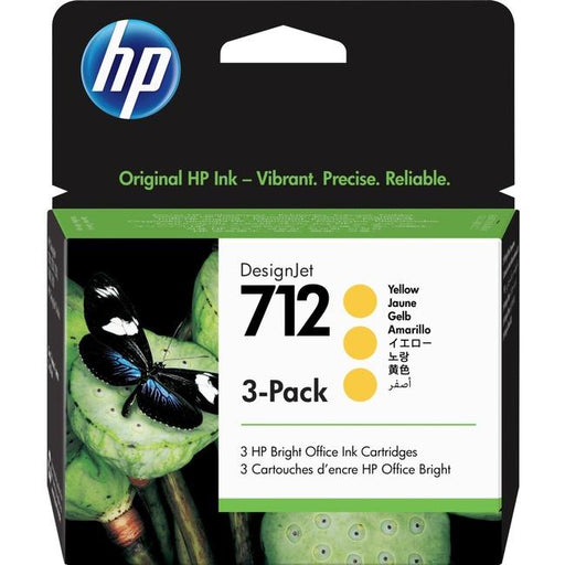 HP 712 Yellow Ink Cartridge 3-Pack – Compatible Printer Supply – Get Toner Canada