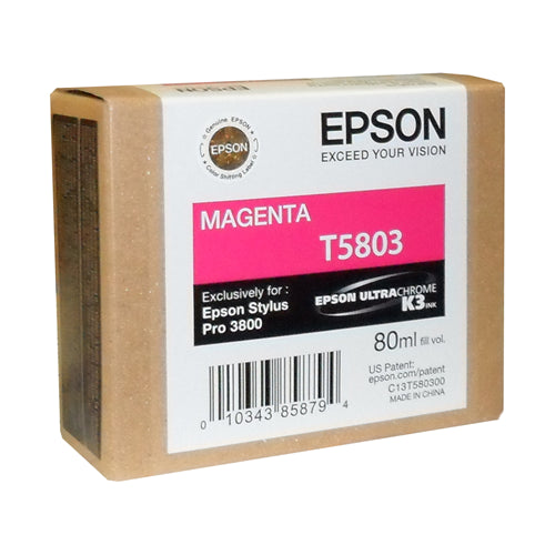 Epson T580300 EPSON ULTRACHROME MAGENTA INK 80ML, STYLUS PRO 3800 – Compatible Printer Supply – Get Toner Canada