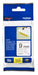TZES211 BLACK ON WHITE 6MM  LAMINATED STRONG ADHESIVE INDU