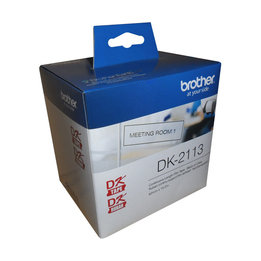 Black/Clear Continuous Length Film Label 2.4 in x 50 ft (62 mm x 15.2 m)