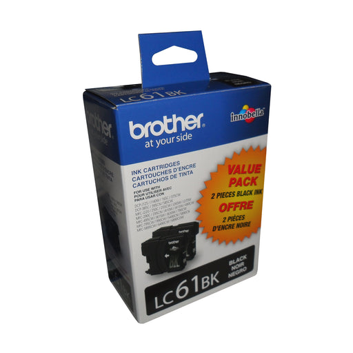 Brother LC612PKS INK CARTRIDGE  BLACK ( 2 PKS OF LC61BKS ) – Compatible Printer Supply – Get Toner Canada