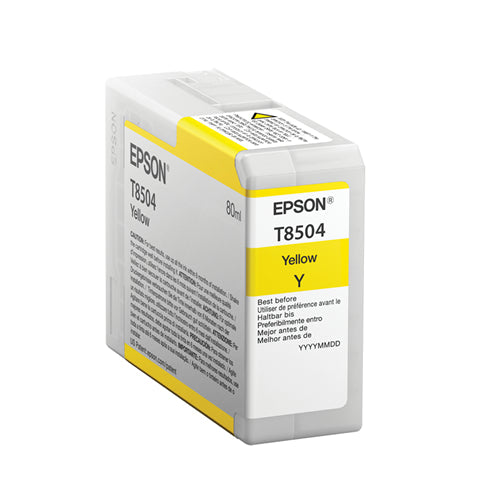 Epson T850400 EPSON ULTRACHROME HD YELLOW INK 80ML/SURECOLOR P800 – Compatible Printer Supply – Get Toner Canada