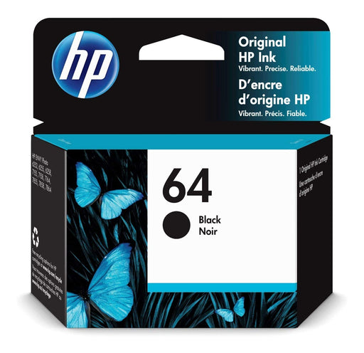 HP 64 Black Original Ink Cartridge (N9J90AN#140)