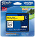 TZM41 Brother LAMINATED TAPES 18MM - BLACK ON CLEAR MAT